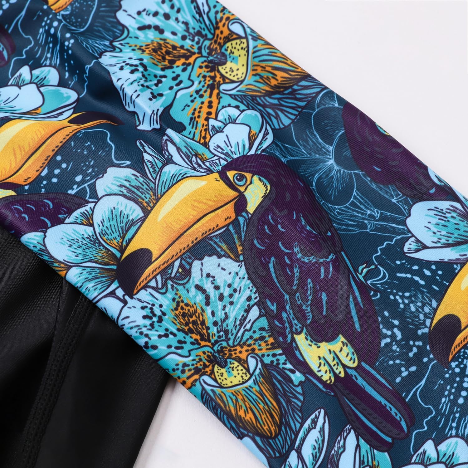 ADOREISM Men's Rash Guard Short Sleeve Quick-Dry UPF 50+ Sun Protection Compression Swim Shirts for Men - Image 5