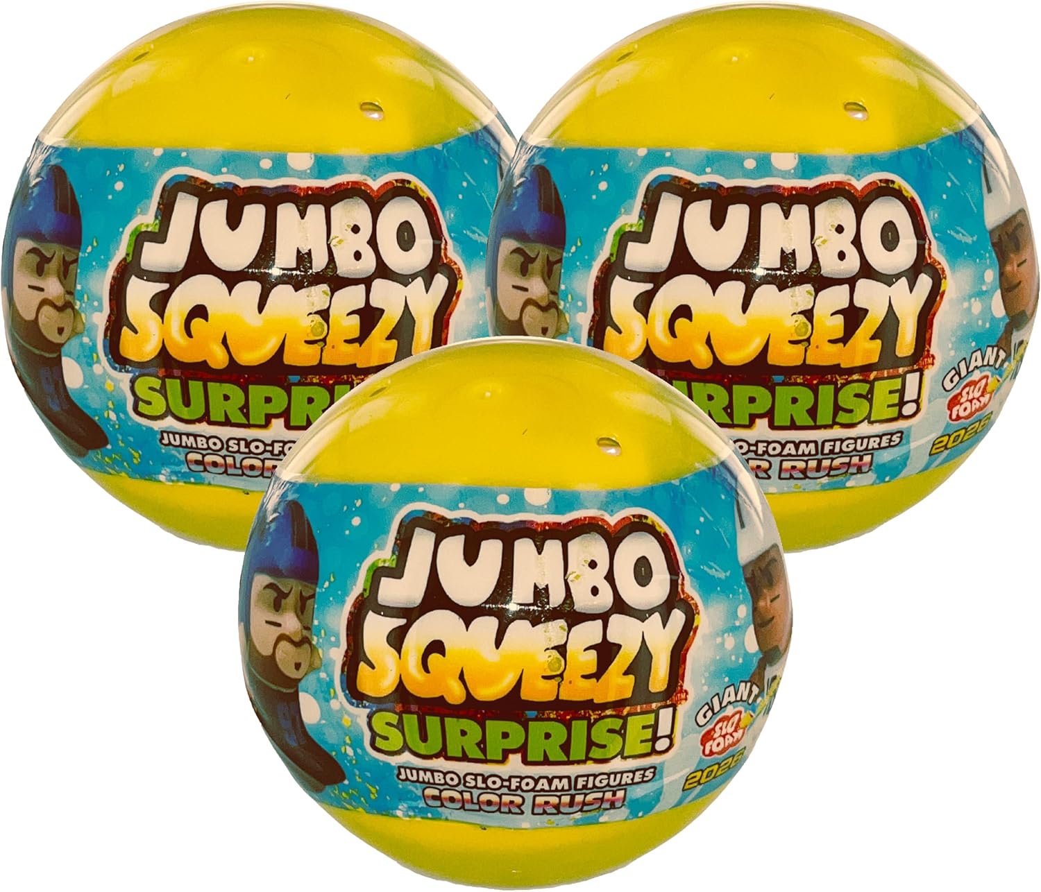 3 Pack - Football Jumbo SqueezyMates Capsules - Series 5 Football 2026