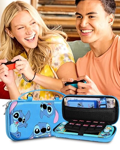 Miniatura 6 de Xinocy for Nintendo Switch Lite 7 in 1 Storage Accessories Kit with Travel Carrying Case+Switch Lite Protective Cover+Game Case