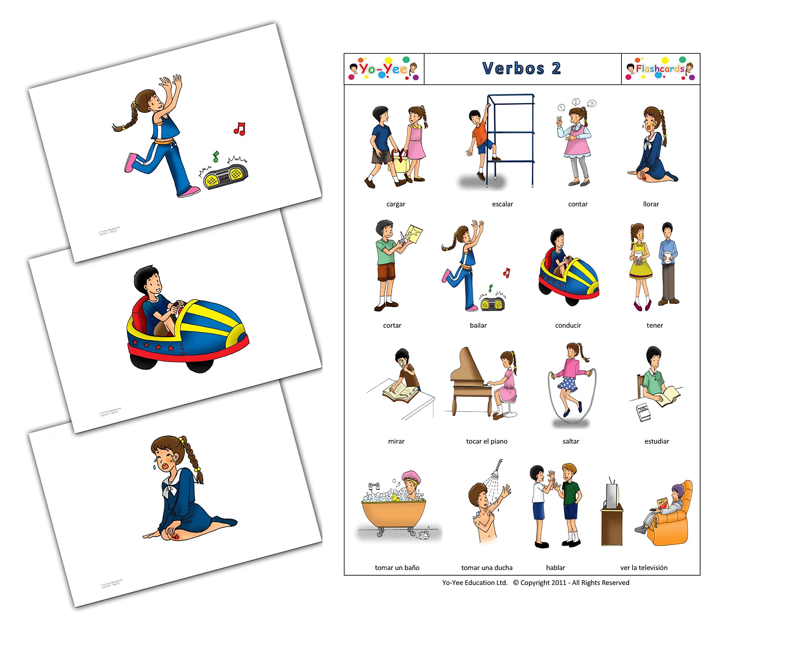 Step Up Flash Cards Kit to Teach Elementary Students - Vocabulary Picture Cards for Toddlers, Kids, Children and Adults for Language Development, Speech Therapy and Autism