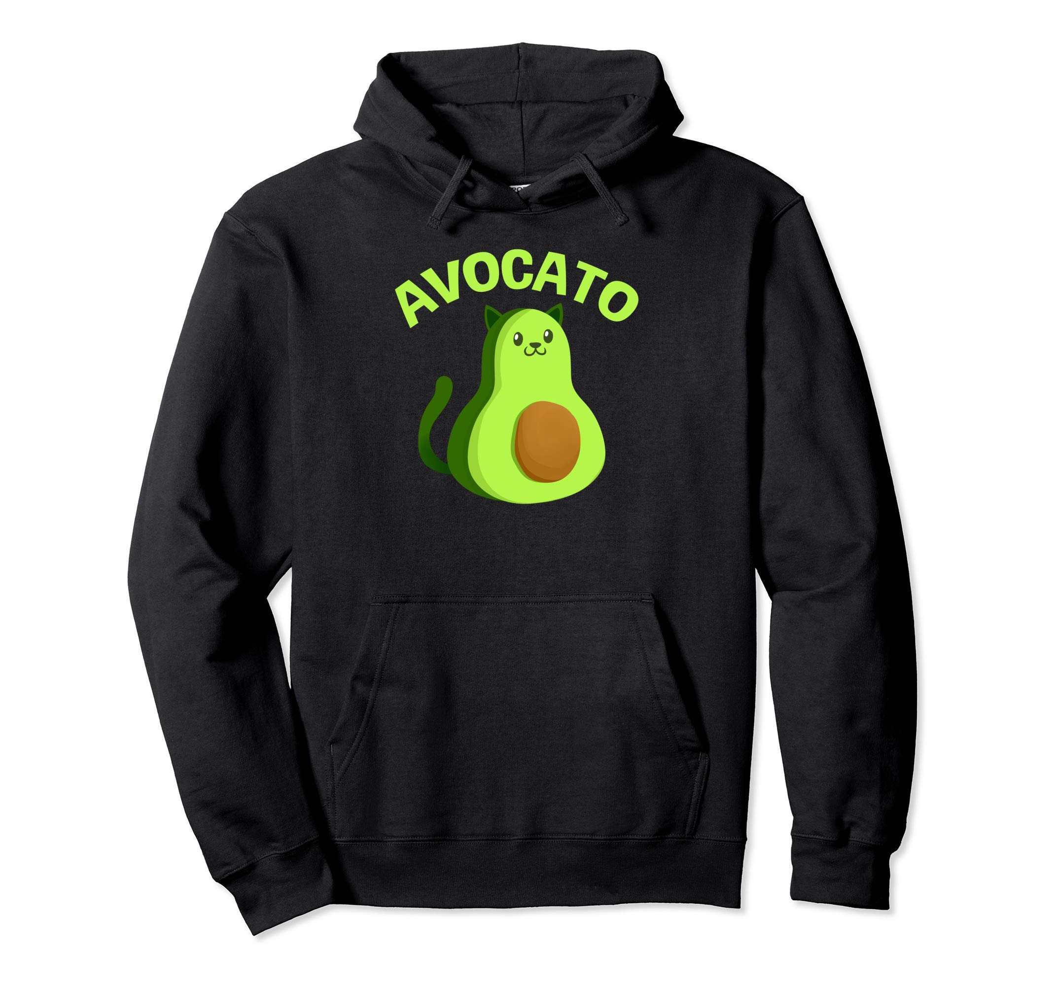 Cute Avogato Cat Lover Avocado Pullover Hoodie