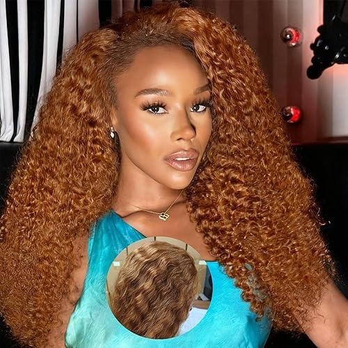Habiliana 28 Inch Brown Wig Human Hair 5x5 Deep Wave Lace Front Wigs Human Hair 