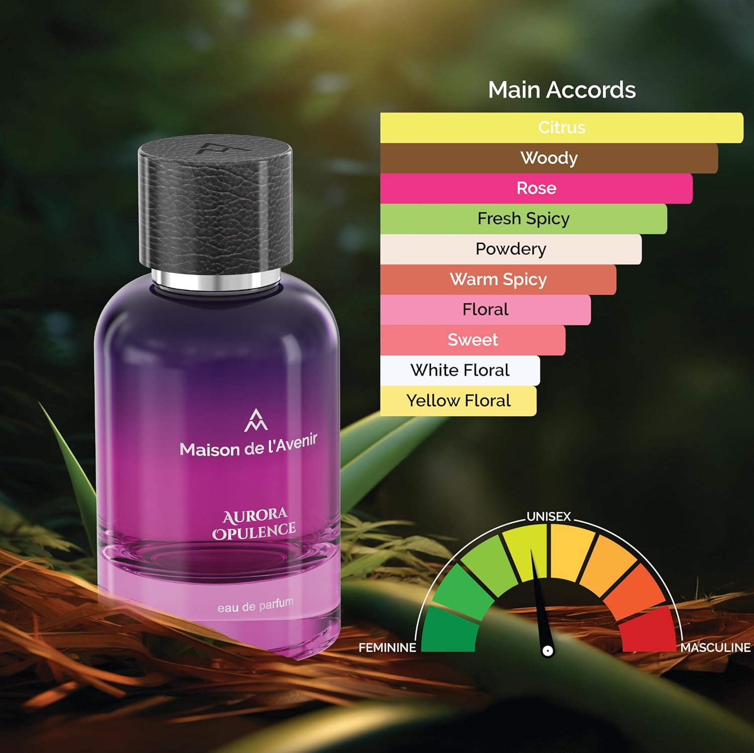 Maison de l'Avenir Aurora Opulence – ZENITH COLLECTION | Floral Woody Fragrance | Unisex Cologne & Perfume | Natural & Essential Oils | Eau de Parfum (36 Hours) | Made in UAE | 100ml / 3.4 fl. oz. - Image 6