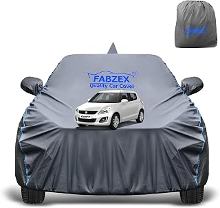 FABZEX Waterproof Car Body Cover Compatible for Maruti Swift Old(All Models) with Mirror and Antenna Pockets,Triple Stitch... Price In India