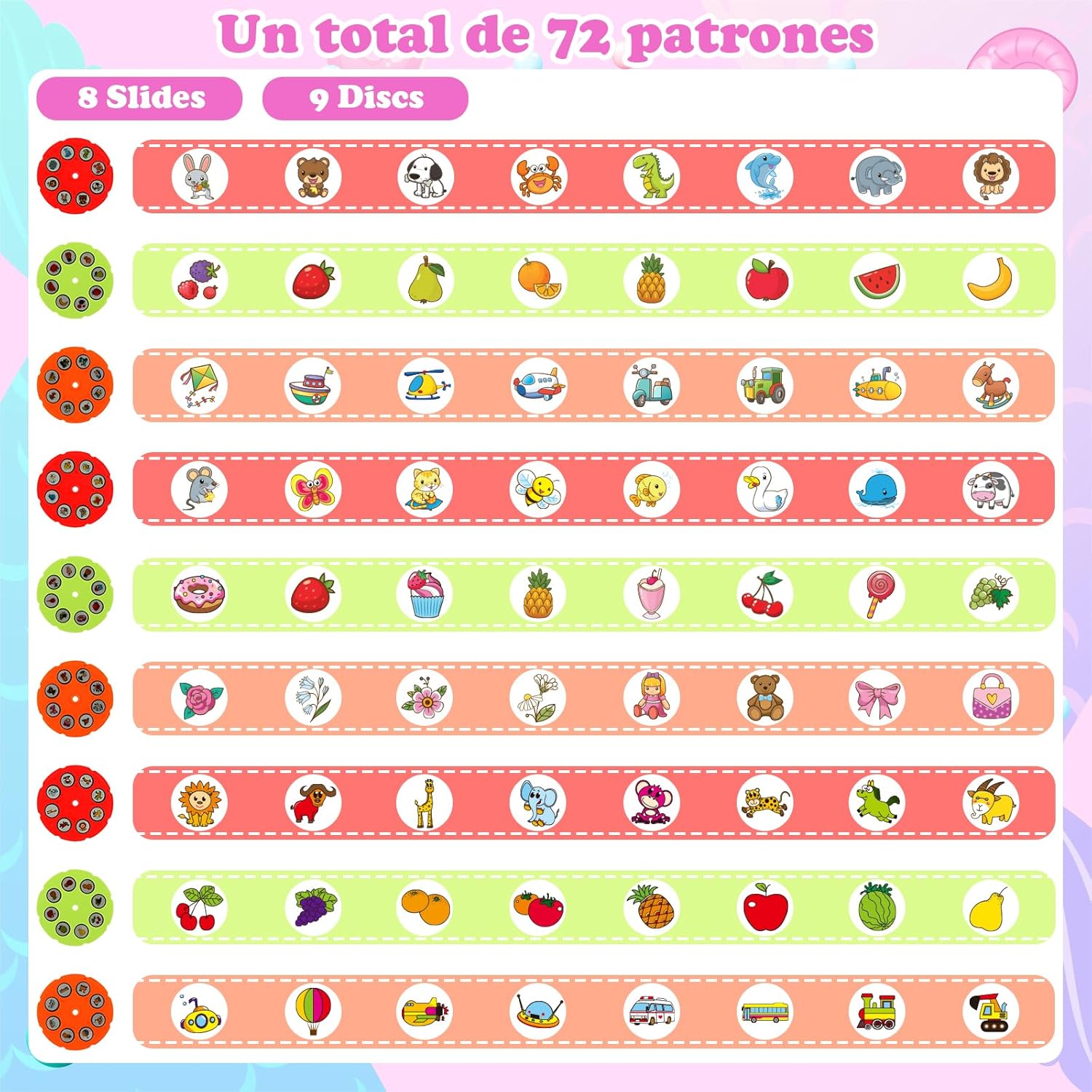 wakeInsa Kids Drawing Projector with Art Supplies - Includes Drawing Board, Crayons & Coloring Book - Mermaid-Themed Art & Craft Toy for Girls Ages 3-5 Year Old Mermaid Drawing Kit - B