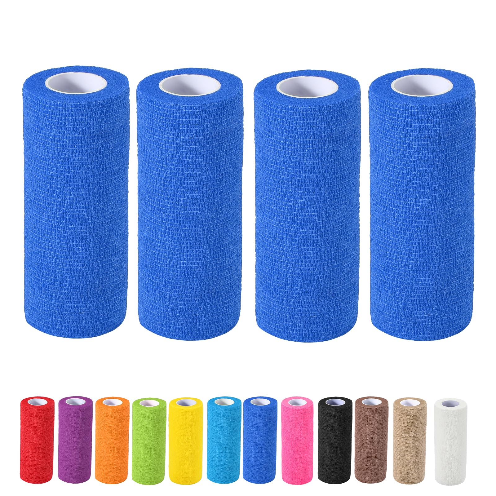 4 Pack Self Adhesive Bandage Wrap, 6 ln x 5 Yards Vet Wrap Tape, Skin — Amazon image 9