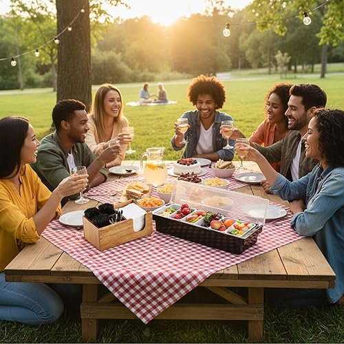 Vista 39 de Mifoci Bartending Supplies - Bandeja para decorar con tapa, barra de 3 niveles, 12 vertedores de botellas de acero inoxidable, 2 botellas de jugo