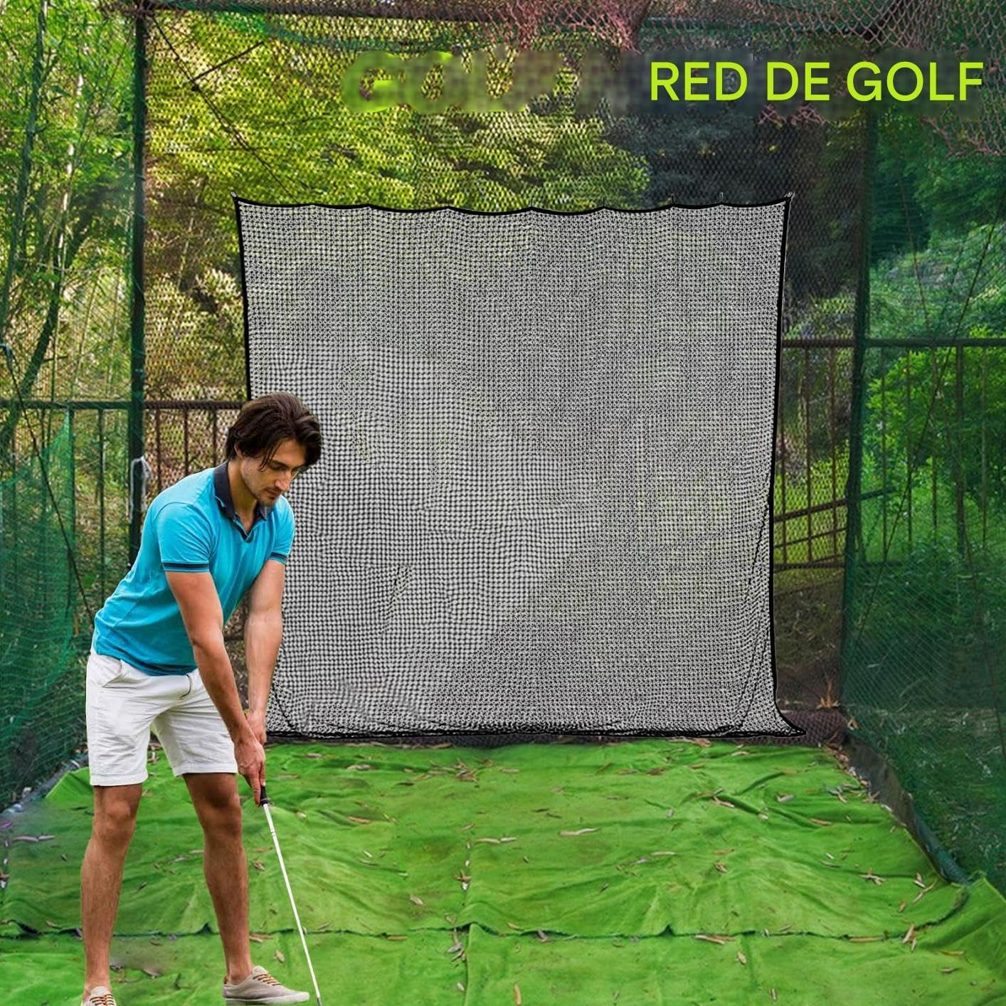 Red De Golf para Golpear | Red De Práctica De Golf 3x3m,Entrenador Deportivo Multiusos para Pelotas En Interior/Exterior Jardín Garaje Camping