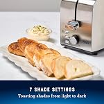 Oster 2 Slice Toaster, With 7 Browning Settings, Extra Wide Slots For Bagels and Special Breads, Removable Easy-to-Clean Crumb Tray, Cancel/Defrost/Bagel, Stainless Steel