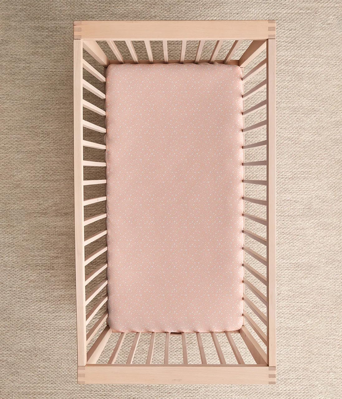 Love To Dream Fitted Crib Sheet Twin Pack - Stardust, Dusty Pink
