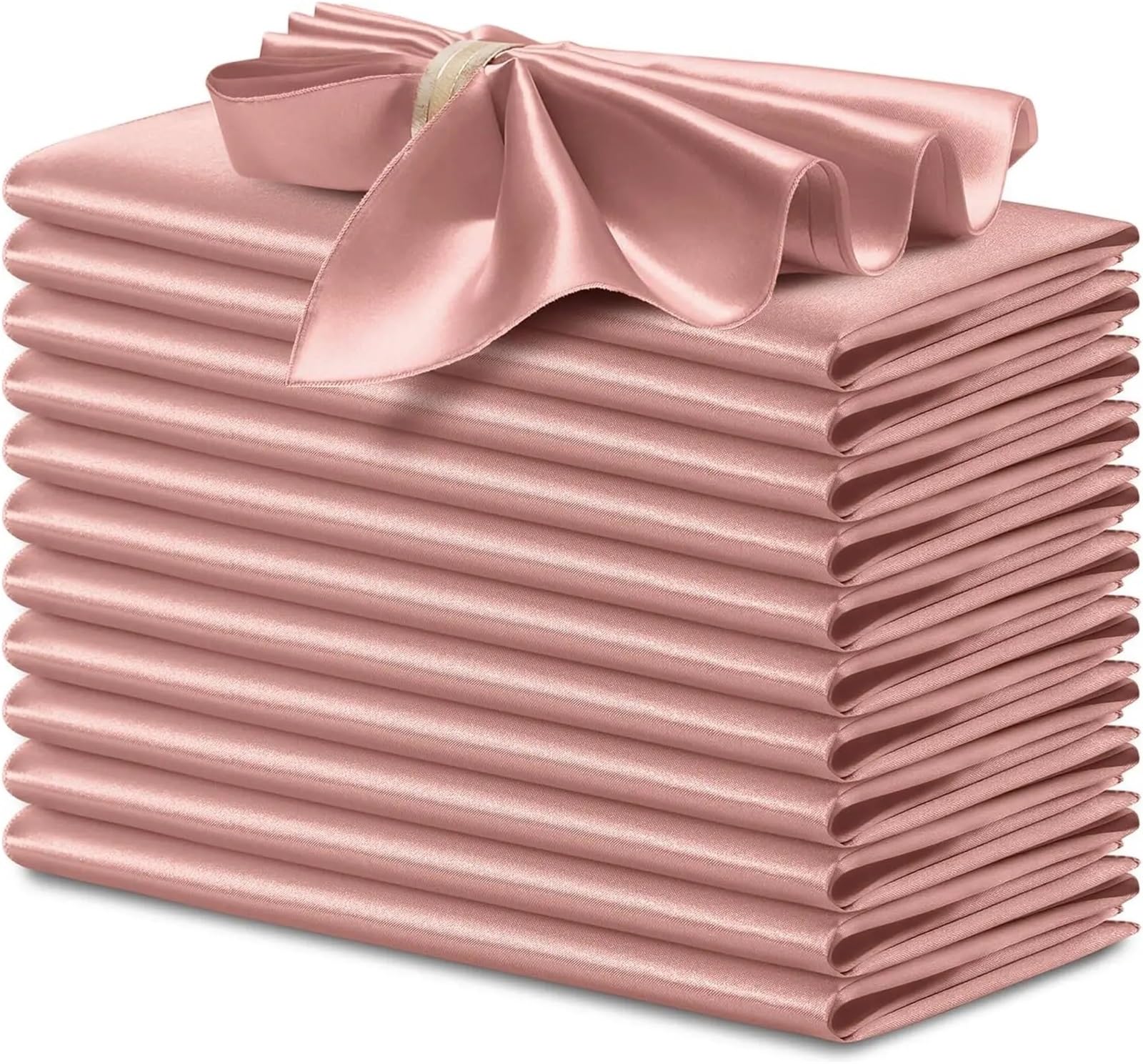 Cloth Napkins 24Pcs 30x30cm Satin Napkin Square Dinner Napkins Weddings Party Soft Table For Romantic Decoration