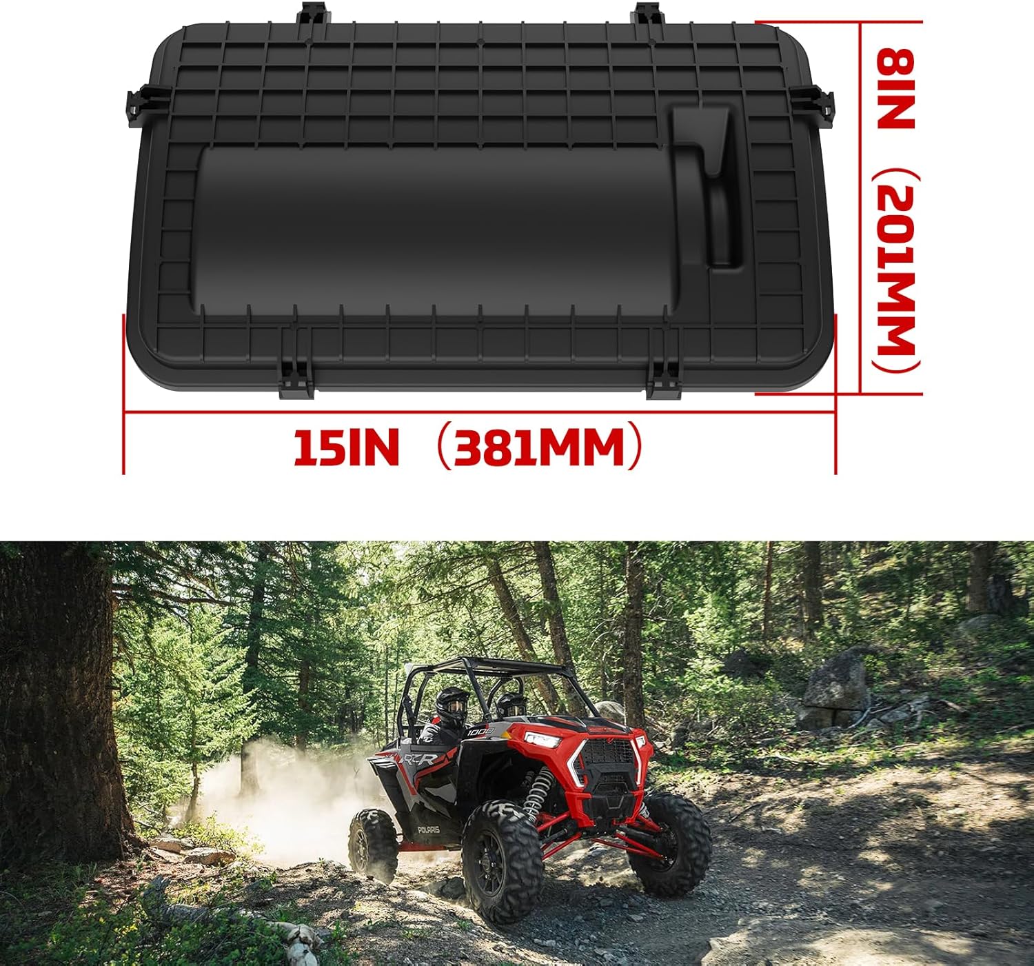 Air Filter Cover for RZR XP 1000, Heavy Duty Airbox Cover Assembly for Polaris RZR XP 1000/XP4 1000 2014-2023/ RZR XP Turbo/XP4 Turbo 2016-2021 Accessories, Replace #1240748