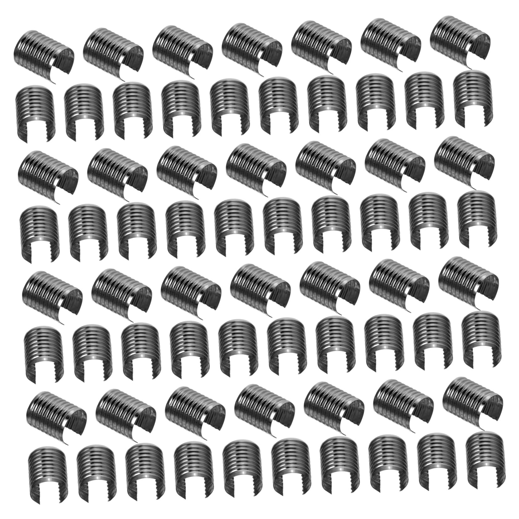 Operitacx Folding Leather Rope Clip Tassel Tail Clip Metal Fastener for Rope Tassel Clamps Hooks Lanyard Hook DIY Necklace Jewelry Making