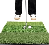 Vista 10 de Premium Golf Hitting Mat, 10mm Foam Padding with Rubber Backing Golf Mat, Golf Practice Mat for Indoor and Outdoor Training