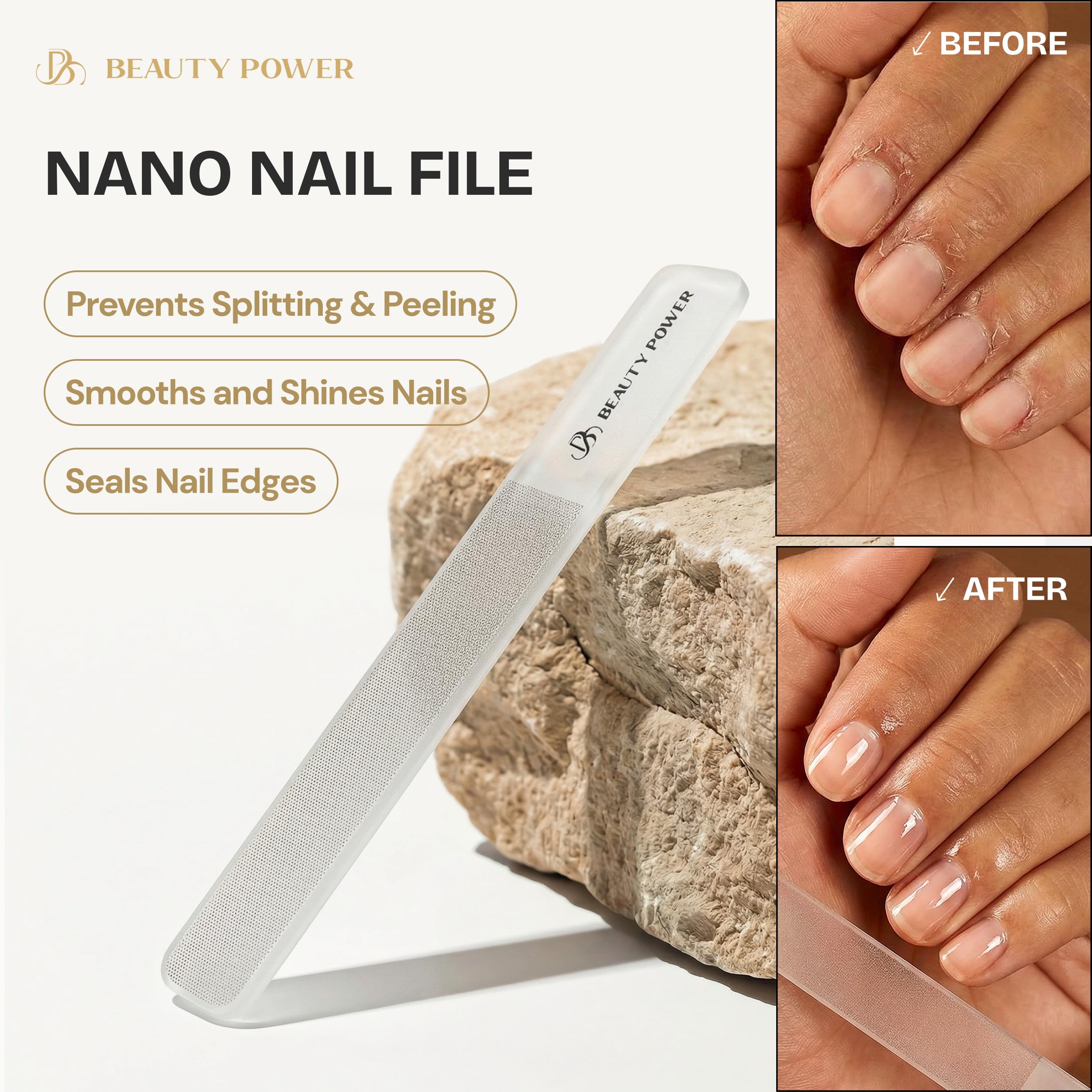 Beauty Power 9-in-1 professionelles Maniküre-Pediküre-Set – Nagelknipser aus Edelstahl, Nanofeile, Nagelhautzange, Schere, Pinzette, Reise-PU-Lederetui für Männer und Frauen, Geschenk bereit (blau)