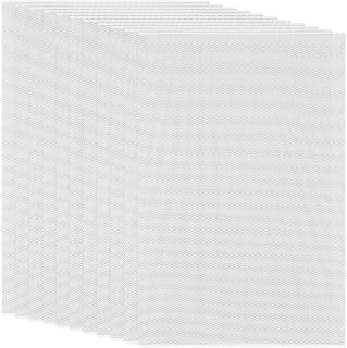 CRASPIRE 퍼수트 아이 메시 화이트 30 x 20cm(11.8 x 7.8인치) PVC 플라스틱 네트 0.8mm 구멍 방수 인쇄 가능한 메시 모피 코스프레 DIY 공예 소품 만들기 조각 홈 데코 10개