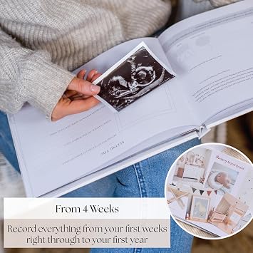 Pregnancy Journal and Memory Book Gift – Pregnancy Diary for Expecting New Mums - Includes Calendar, Scrapbook, Checklist and Organiser (Baby Animals)