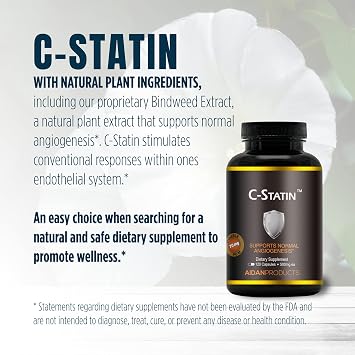 C-Statin Support for Normal Angiogenesis, Clinically Studied Proprietary Extract (120 Capsules)
