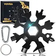 18-in-1 Snowflake Multi Tool, Fathers Day Mens Gifts, Birthday Gifts for Mens Dad Husband, Stocking Stuffers for Men, EDC Cool Gadgets Stainless Steel Bottle Opener Screwdriver
