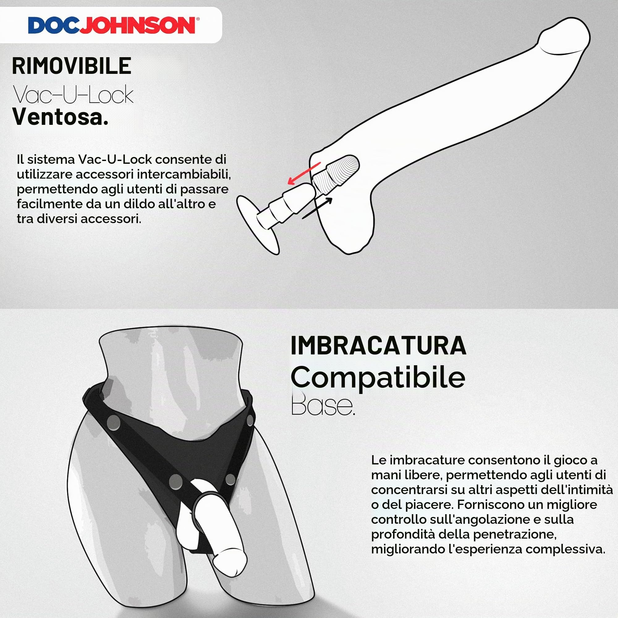 Signature Cocks - Brickzilla Signature Cock - Dildo ULTRASKYN da 30,5 cm con ventosa rimovibile Vac-U-Lock - solo per adulti