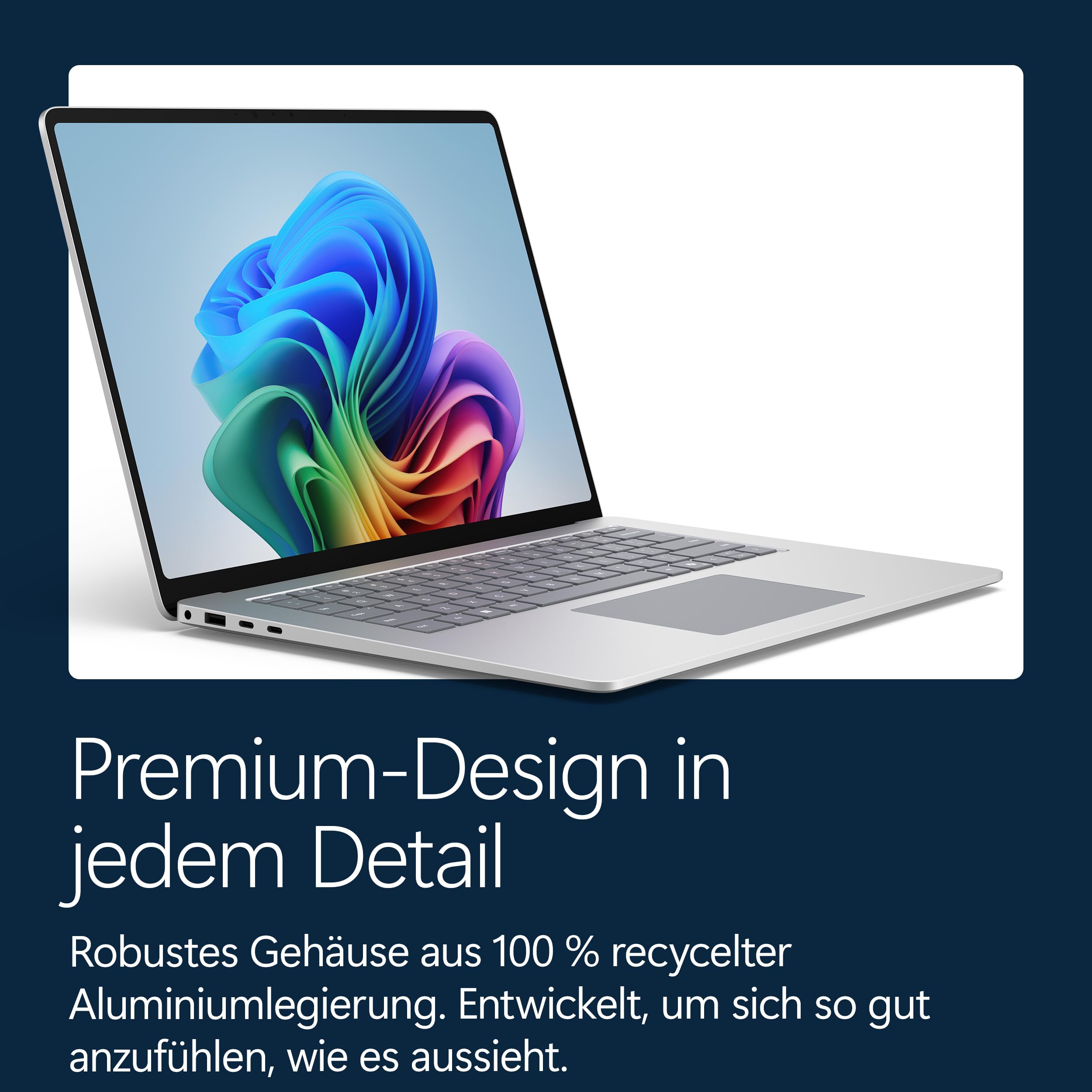 Microsoft Surface Laptop, 15" | Snapdragon X2 Elite | 16GB RAM, 512GB SSD | 15" LCD Touchscreen | Copilot+ PC | Platin | Windows 11 Home | Neuestes Modell (8. Edition)