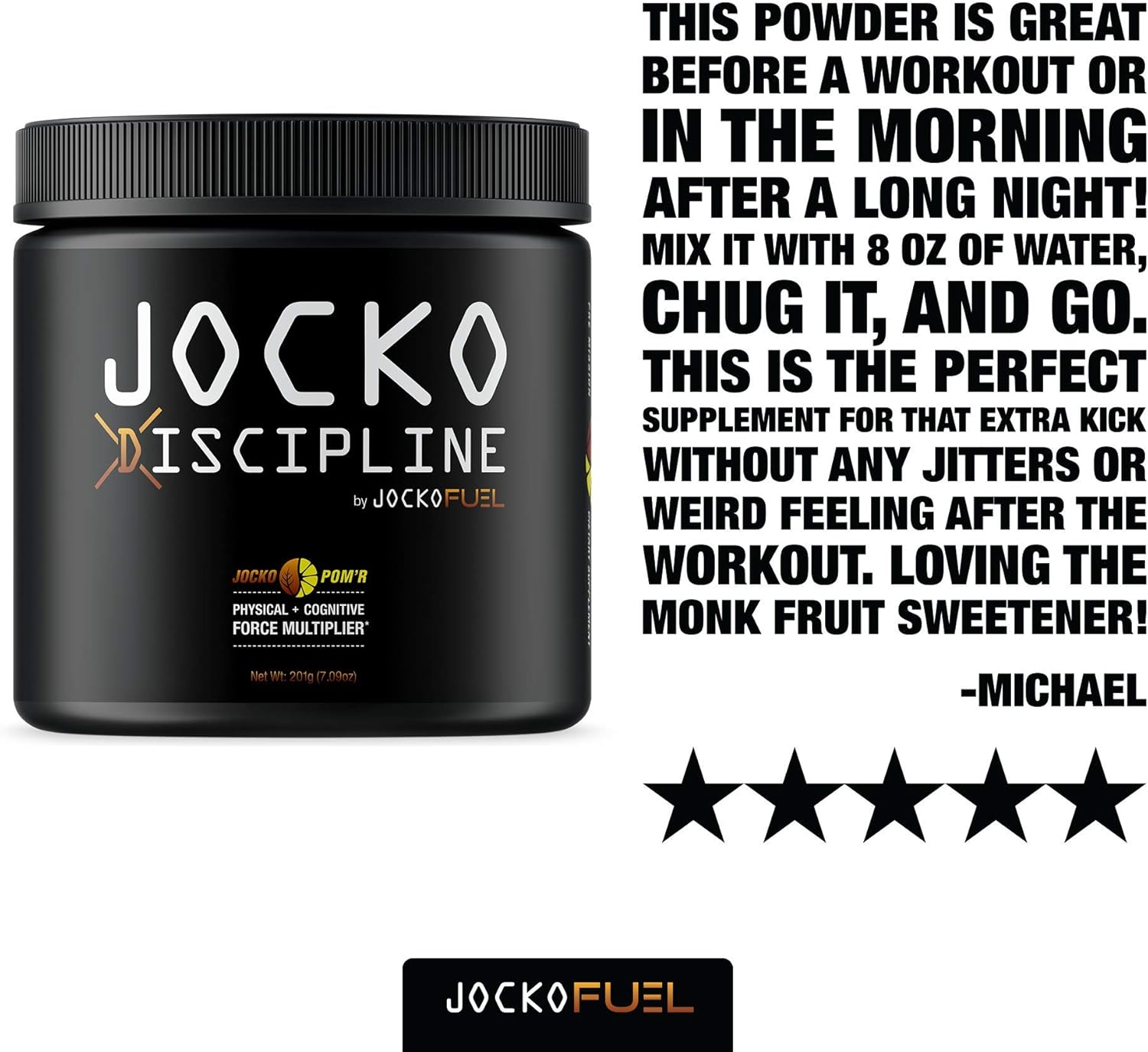 Amazon Com Jocko Discipline Stim Free Pre Workout Powder All Natural Pre Mission Dietary Supplement Jocko Pom R Health Household