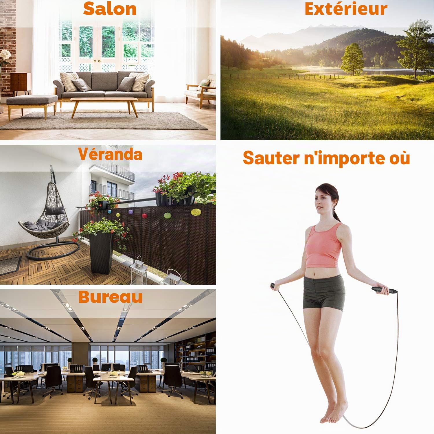 Corde à Sauter Sport, Corde à Sauter sans fil avec Compteur Calories et Minuterie, Jump Rope Réglable, LCD écran montrant, Poignées Antidérapantes pour Adulte,Enfant