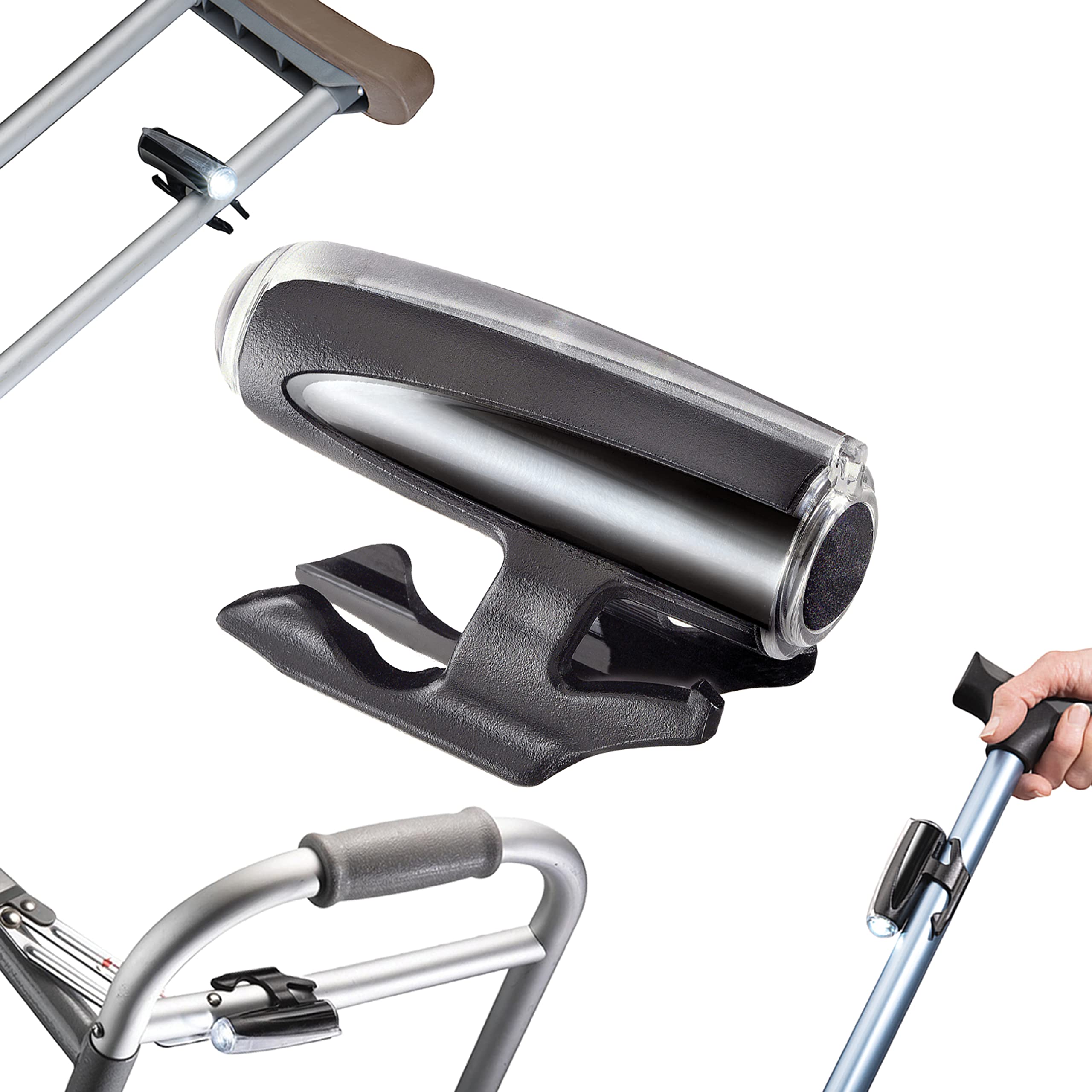 Cane Lite LED Walking Safety Light 100 Lumen ClipOn Night LED