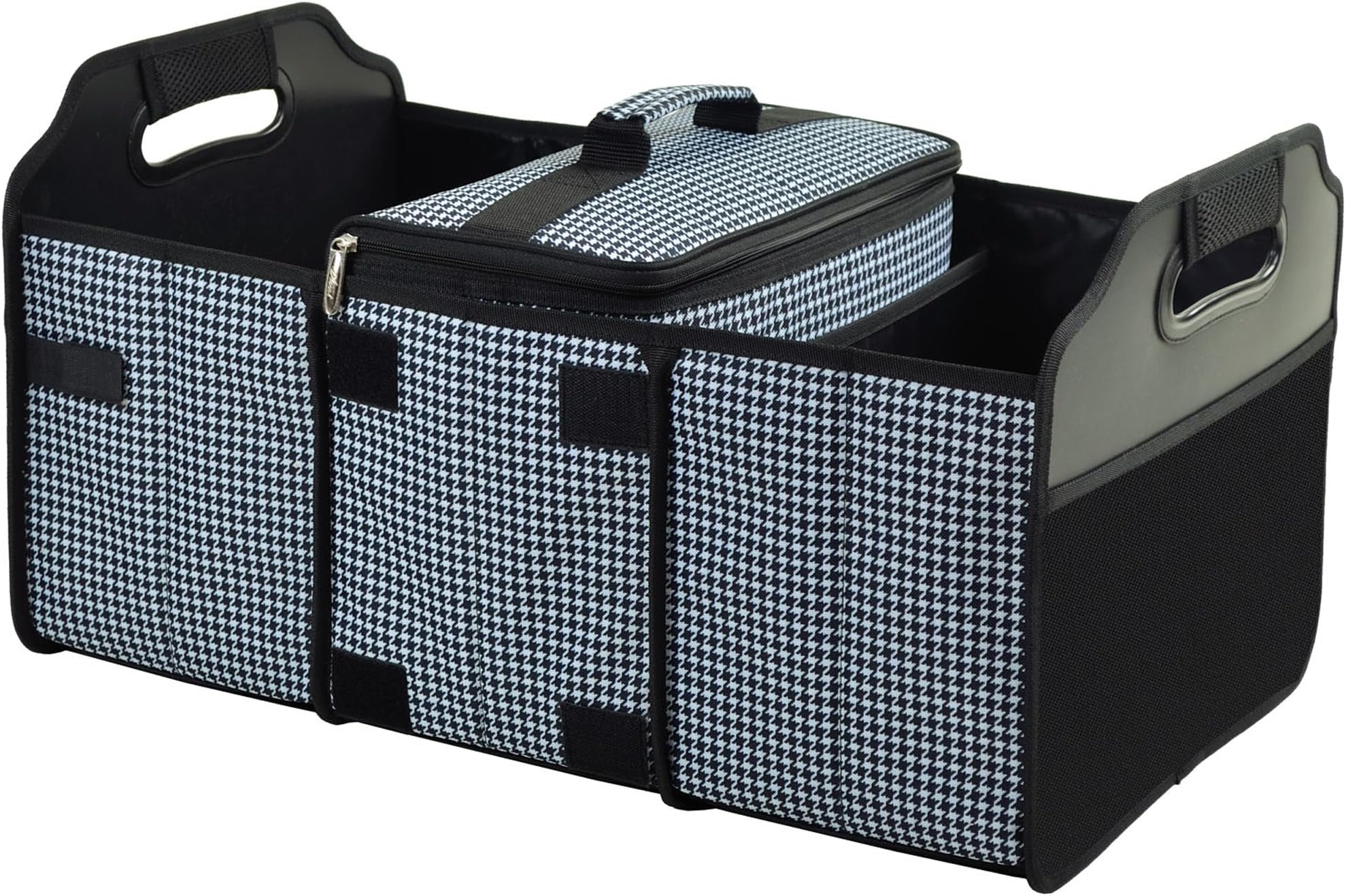 Picnic at Ascot 3 Section Folding Trunk Organizer- with Removable Cooler- Designed & Quality Approved in the USA