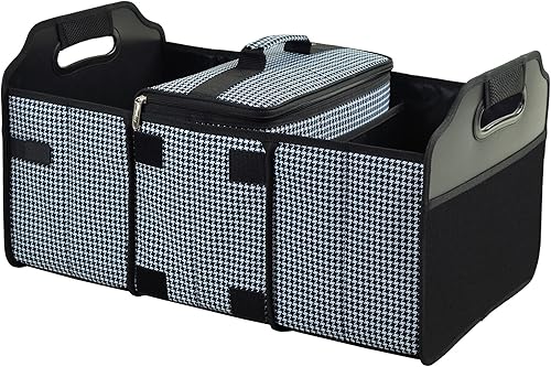 Picnic at Ascot Organizador de maletero plegable de 3 secciones, con enfriador extraíble, diseñado y aprobado de calidad en los Estados Unidos