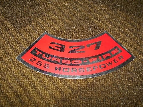 327 TURBO-FIRE 255 CABALLOS DE LA TAPA SUPERIOR DECAL