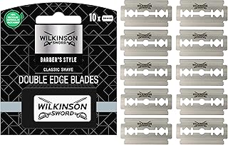 Wilkinson Sword Classic Vintage - 10 Recambios de Cuchillas de Doble Filo para Afeitado Clásico