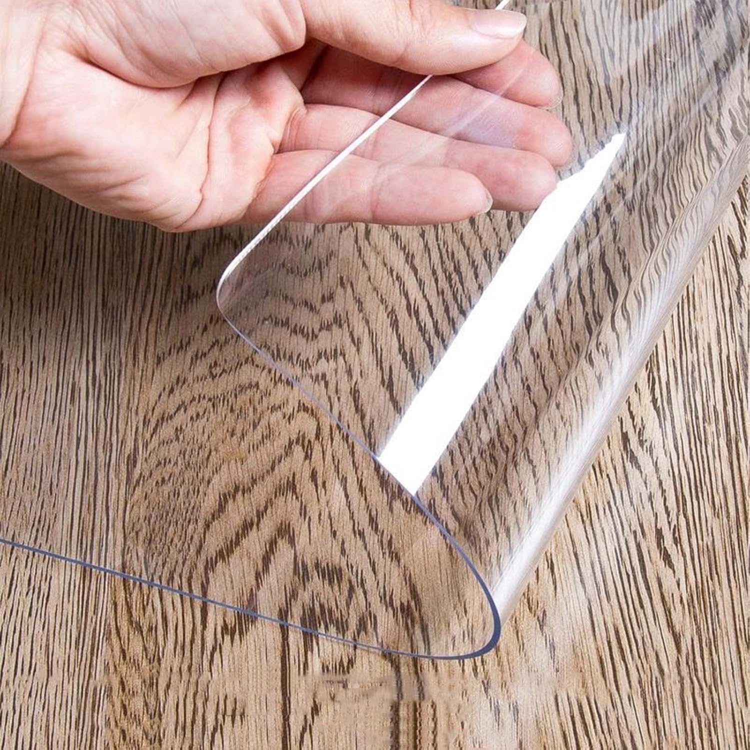 Clear Desk Chair Mat - 0.05 Thickness Anti-Scratch PVC for Hardwood and Carpeted Floors - Durable Office Protector - Various