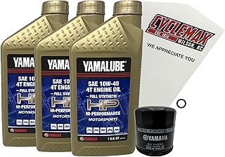 Cyclemax Full-Synthetic Yamalube Oil Change Kit compatible with 2021-2025 Yamaha TENERE 700