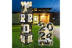 6 Pcs Prom 2024 LED Yard Sign