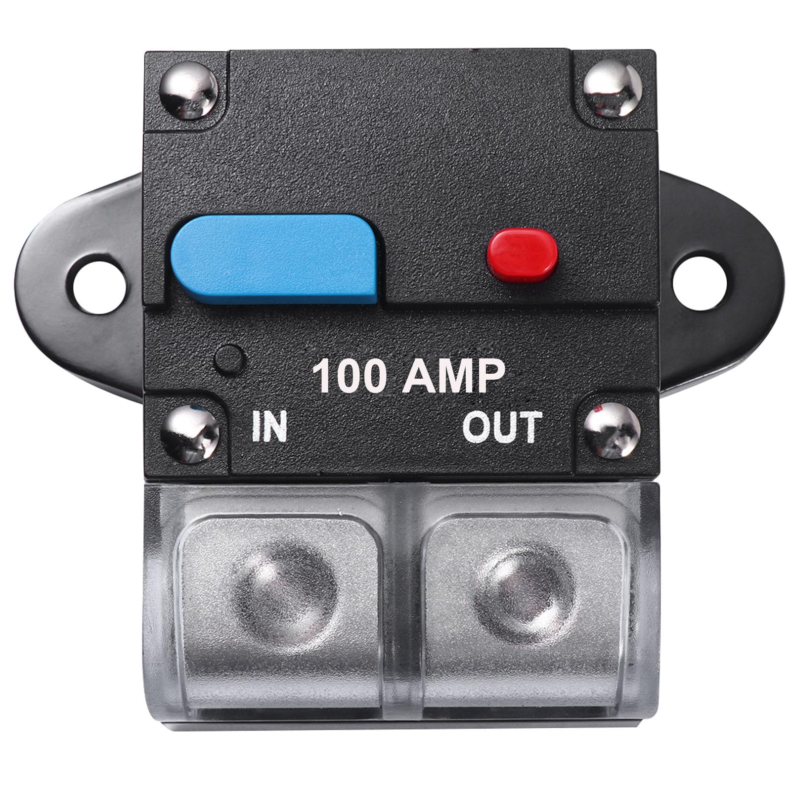BULVACK 100 Amp Circuit Breaker Resettable Circuit Breaker Manual Reset Switch Button for RVs Trolling Boat Marine Truck Vehicles Stereo Audio