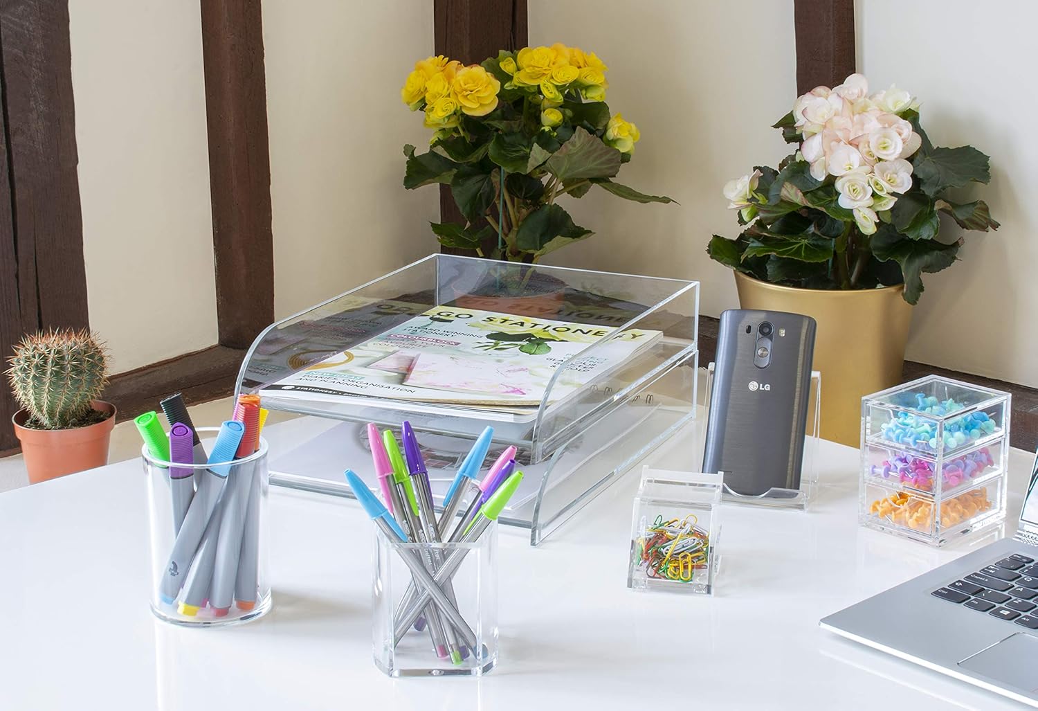 OSCO Clear Acrylic Stacking Letter Tray, ASLT-1