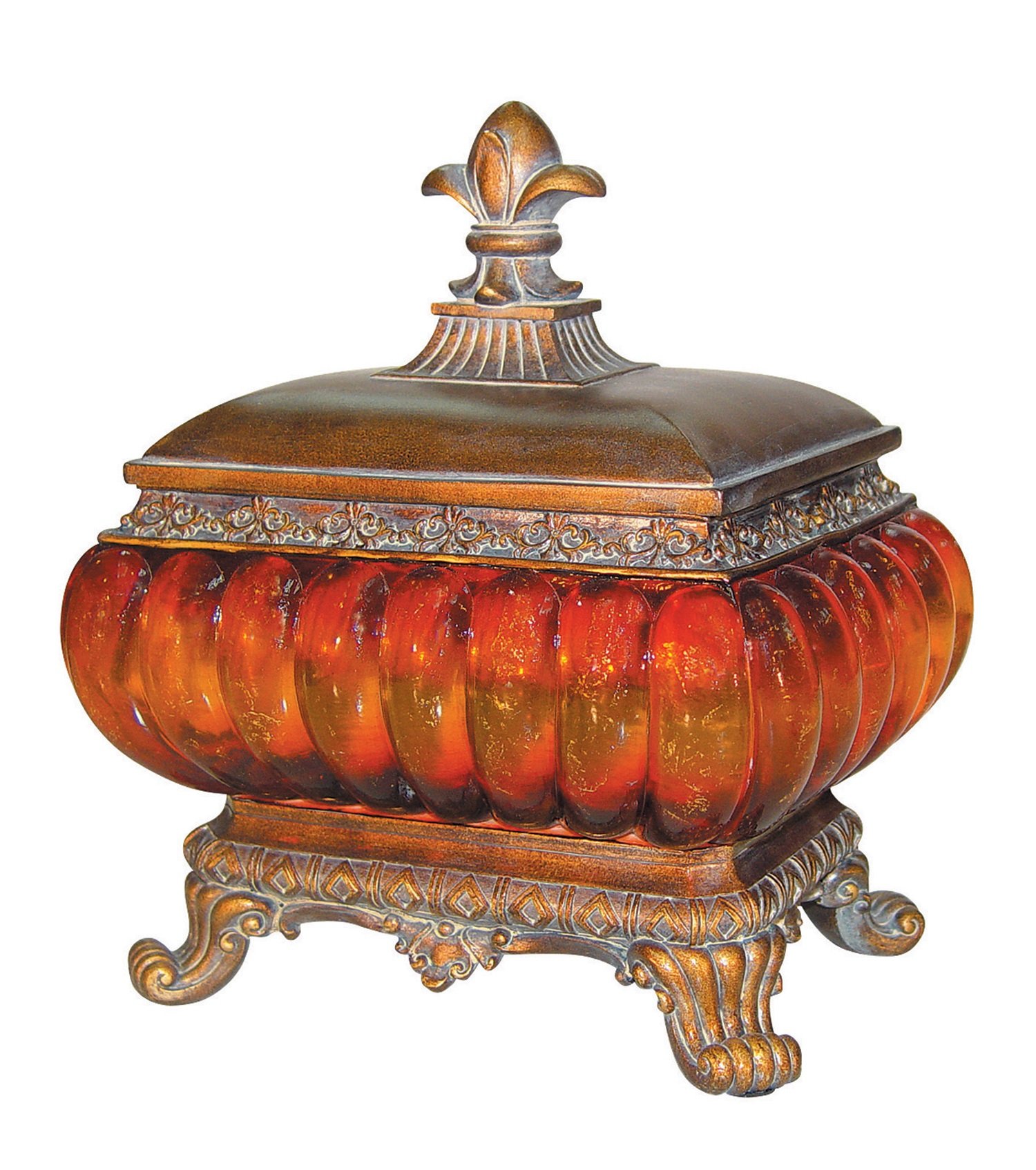 OK Lighting Gold Amber Decoration