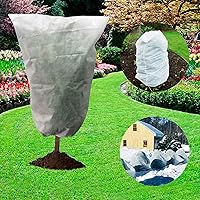 Vista 7 de Cubiertas para plantas contra la congelación para plantas al aire libre, bolsa de protección de plantas con cordón, para invierno, reutilizable