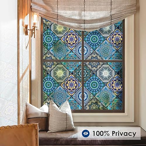 Vista 2 de DKTIE Película decorativa de privacidad para ventana de baño, obtén privacidad mientras sigues dejando entrar la luz en la habitación, herramientas