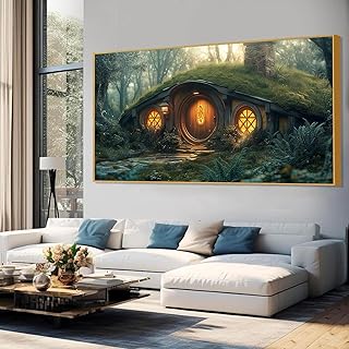 Fantasy Door Canvas Wall Art, Fantasy Landscape Wall Art, Fantasy Wall D...