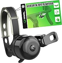RBRL Mini Bicycle Bell for Road Bike & Gravel Bike - 100dB Loud Bell Bicycle, 360° Rotatable, Left/Right Hand Usable - Compact for 22-32mm Handlebars