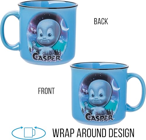 Miniatura 6 de Silver Buffalo Casper the Friendly Ghost - Taza de cerámica para caravana, 20 onzas