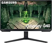 SAMSUNG Monitor Gamer Odyssey 25", FHD, 240 Hz, 1ms, com ajuste de altura, HDMI, DP, Gsync, Freesync, Preto, Série G40