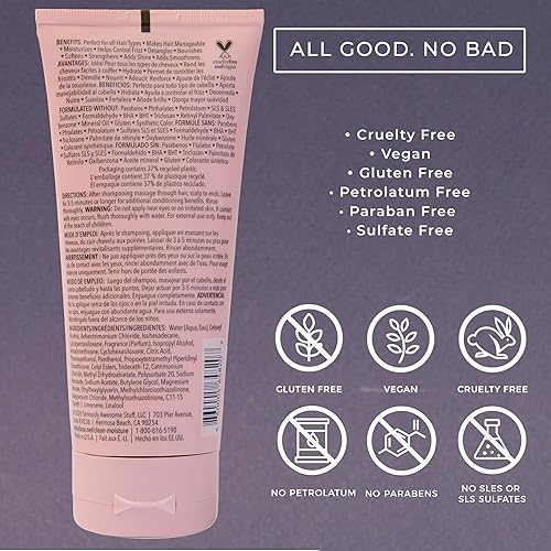 Miniatura 3 de DAILY DOSE Mascarilla para el cabello con acondicionador profundo, tratamiento para cabello seco, dañado y teñido, sin parabenos, ftalatos, vegano y