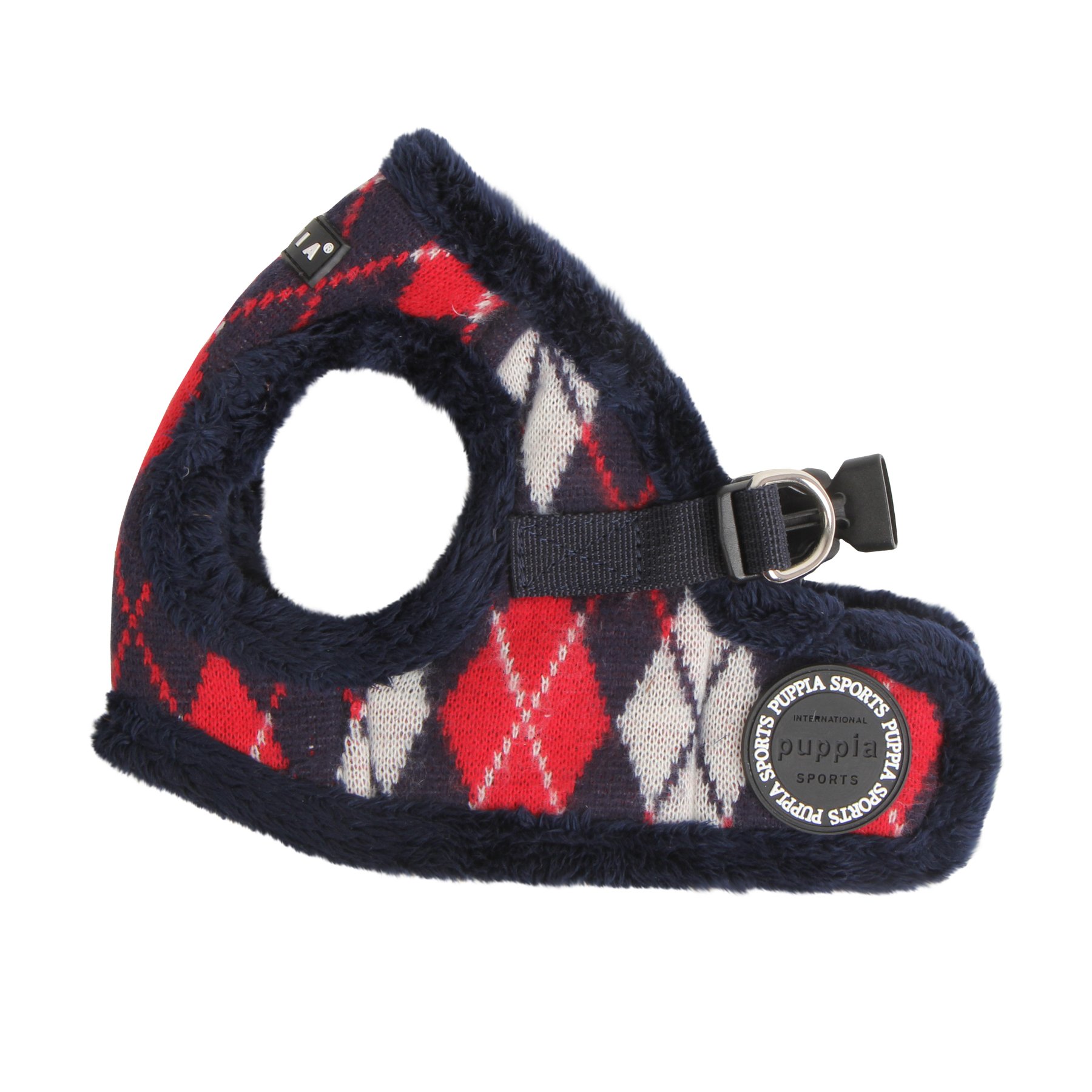 Puppia Authentic Lineage Vest Harness-B for Pets, Small, Navy