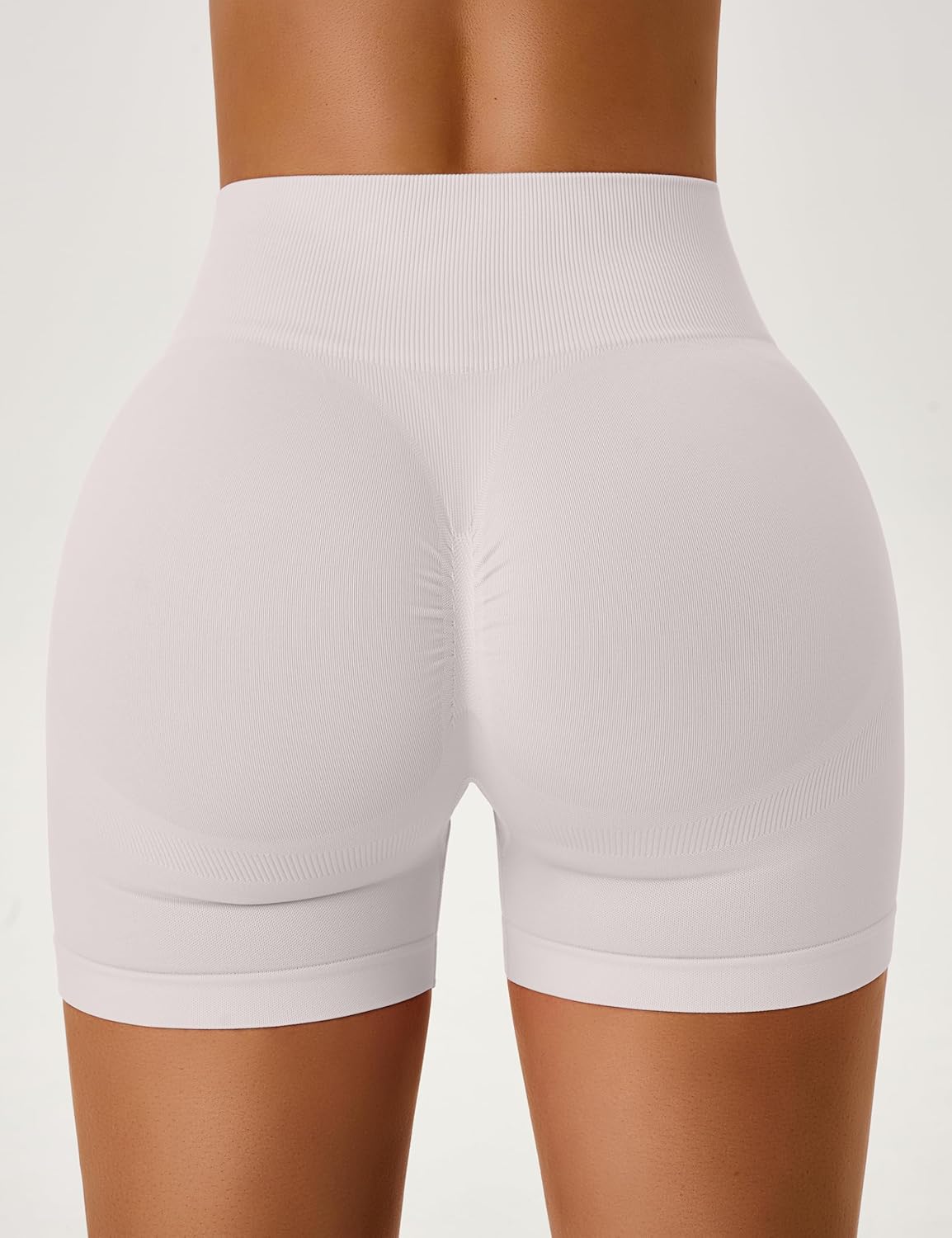 OLCHEE Womens Workout Shorts Seamless Scrunch Butt Lifting 3 Pack Yoga Gym Athletic High Waisted Tummy Control Booty 4.1" - Image 6