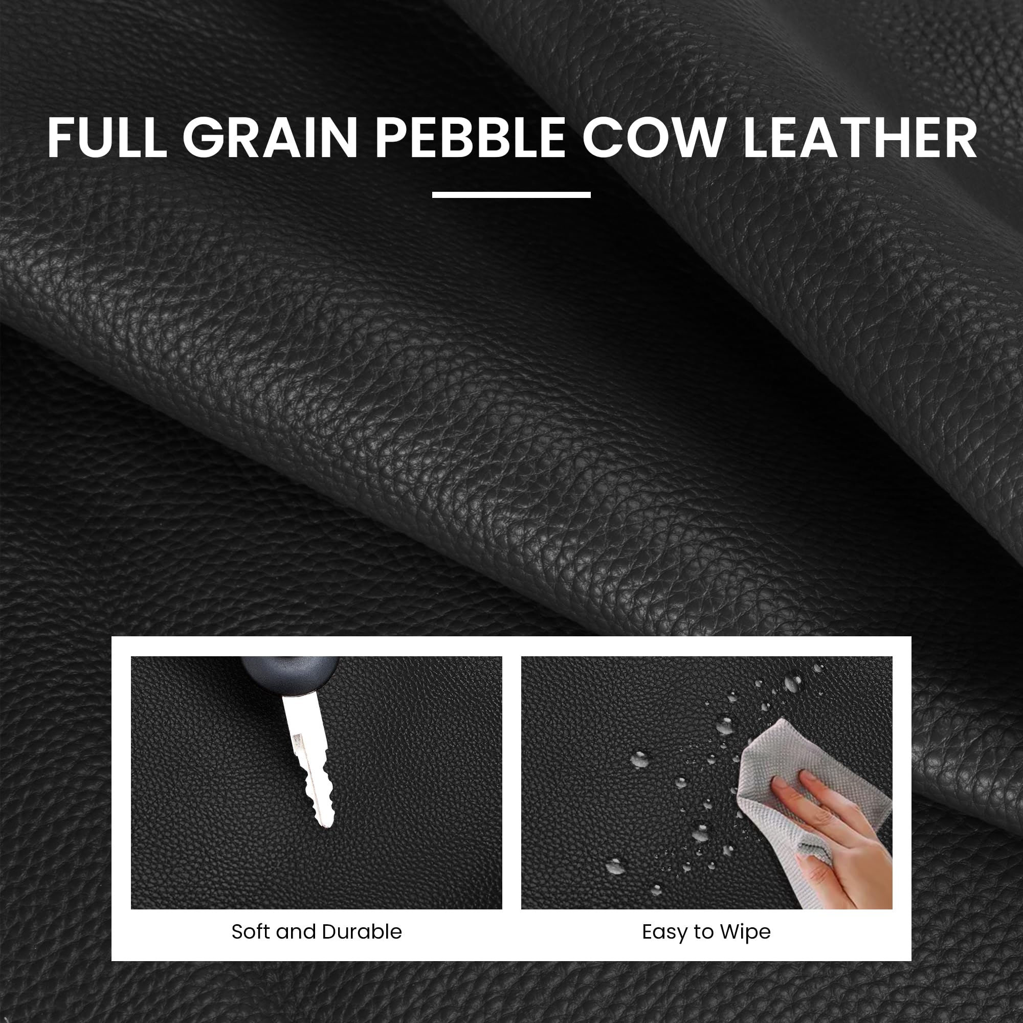 befen Bolsos de mano de piel auténtica para mujer, de trabajo, bolsos de hombro de piel auténtica con correa ajustable