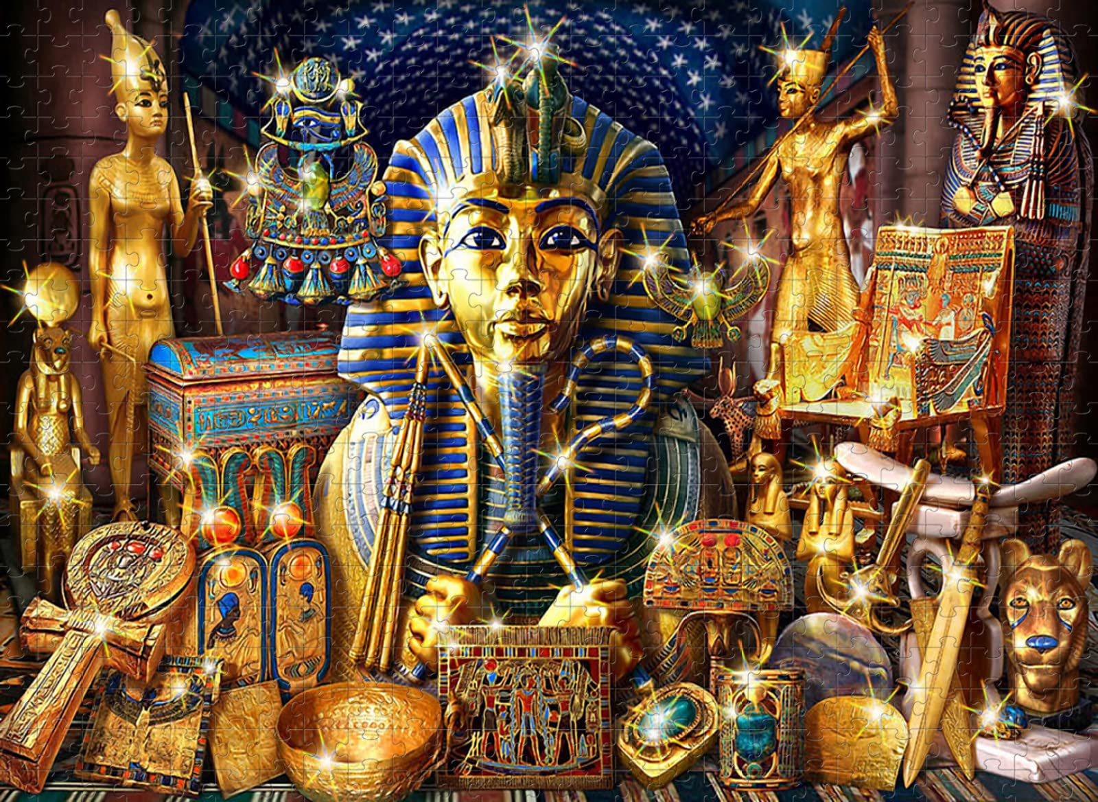 Adult Jigsaw 5000 Pieces Egyptian Pharaoh Festival Jigsaw Puzzle Kids Toys