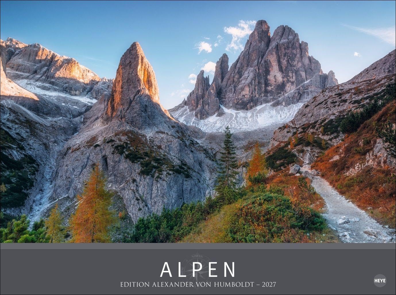 Alpen - Edition Alexander von Humboldt Kalender 2027: Alexander von Humboldt-Reihe. Hochwertiger Foto-Wandkalender mit atemberaubenden Landschafts-Fotos. Foto-Kalender XXL. Querformat.